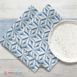 Набор салфеток ХБ Ромб голубой 2 шт VR ХБ НПК121 8508/2 45х45