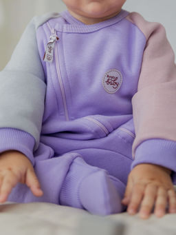 Комбинезон-косуха Колор блок Лаванда утепленный 0+ - Bungly фото 8