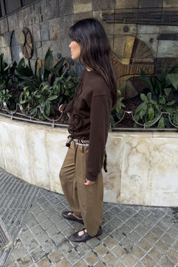 EMBOSSED BOW SWEATSHIRT - Zara фото 10