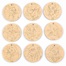 Заготовки для творчества на новый год «Шары», с карандашами