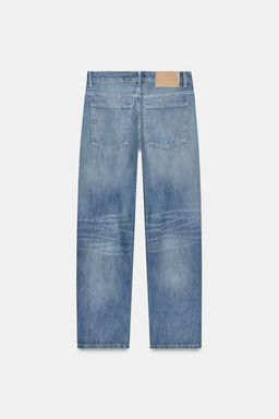 TRF LOW-RISE BAGGY TAPERED JEANS - Zara фото 8