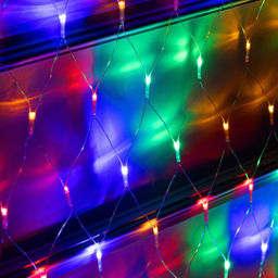 Гирлянда Сеть-ёлка 2?2 м, IP20, тёмная нить, 152 LED, свечение мульти, 8 режимов, 220 В - Luazon lighting фото 3