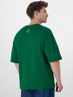 Футболка мужская зеленая с новогодним принтом - Mark formelle фото 2