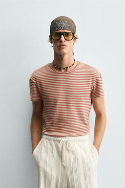 JACQUARD STRIPED T-SHIRT - Zara фото 2