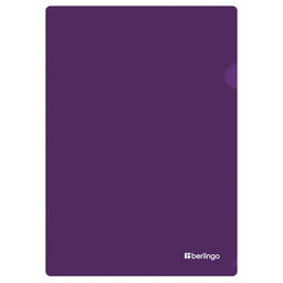 Цена за 2 шт. Папка-уголок Berlingo "Soft Touch" А4 0.2мм, фиолетовая (LFp_A4986)