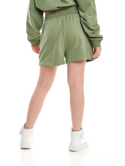 Шорты для девочки подростковые 22-7630 св.серый меланж - Mini maxi фото 36