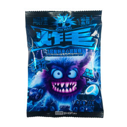 Суперкислые трехслойные конфеты со вкусом черники ShunLong, Китай, 22 г