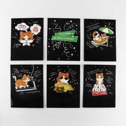 Открытка-сберкнижка Поздравительная, оскорбительная с котом, 6 листов, 16,3 х 21,3 см 1018171 - Страна карнавалия фото 3