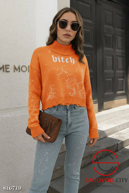 Свитер женский с надписью - Bruno фото 3