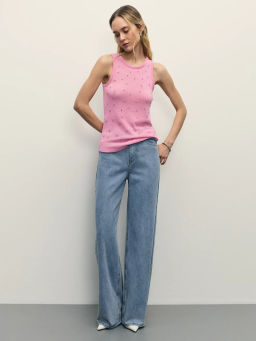 Майка со стразами / Zarina фото 8