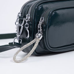 Сумка кросс-боди на молнии, цвет зелёный - Simaland фото 8