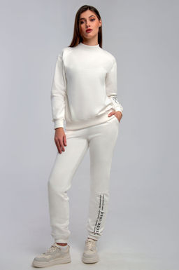 Арт. 2532 Костюм с брюками женский 44-50 (4 шт) Цвет:верх-молочный, низ-молочный - Калинка фото 13