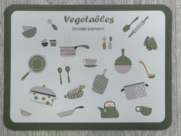 Нано коврик для сушки посуды 40*30 Vegetalles (3241) Светлый