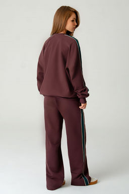 Арт. 2-543 Костюм женский с брюками 44-50 (4 шт) Цвет:коричневый