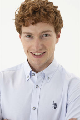 Мужская голубая рубашка с длинным рукавом - U.s. polo assn фото 2