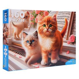 Пазлы 160 "Котята на рояле"