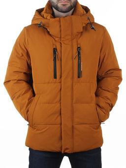 6593 LT. BROWN Куртка мужская зимняя (200 гр. холлофайбер)