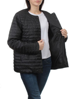 K-527 BLACK Куртка демисезонная стеганая женская (70 гр. холлофайбер) - Fashion фото 7