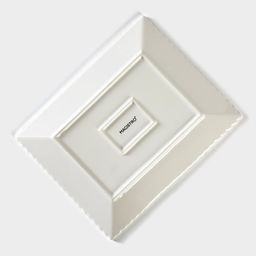 Тарелка десертная Magistro «Лакомка», 20×16 см, фарфор, белая