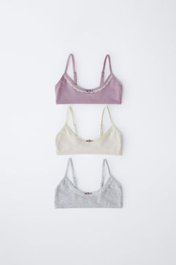 AGES 9-14 / THREE-PACK OF LACE TOPS