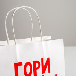 Пакет подарочный крафт Гори огнем, 22 х 22 х 11 см - Дарите счастье фото 3