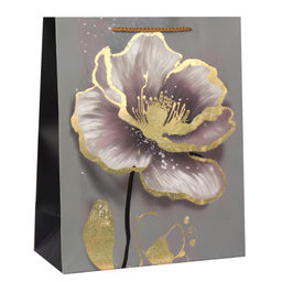 Цена за 12 шт. Пакет подарочный 26x32x12см Цветы / 5354L /уп 12/384/ - ГалеонТрейд фото 6