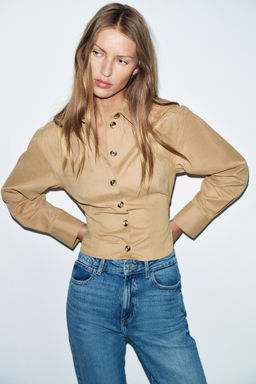 Z.01 MOM FIT HIGH-WAIST JEANS - Zara фото 14