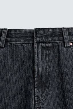 TEXTURED STRIPE JEANS - Zara фото 9