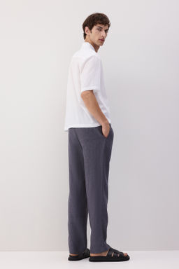 Pantal?n de lino Regular Fit - H&m фото 9