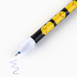 Цена за 12 шт. Ручка пиши стирай синяя паста 0,5 мм с колпачком «Утя»