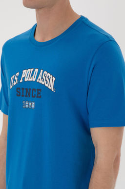 Erkek Regular Fit Bisiklet Yaka Kobalt Mavi Ti__rt Sepette S_rpriz _ndirim - U.s. polo assn фото 7