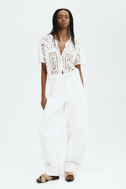 Blusa oversize efecto crochet - H&m фото 2