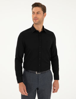 Siyah Slim Fit Arm_rl_ Uzun Kollu G_mlek - Pierre cardin фото 3