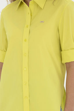 U. S. Polo Assn / Женская рубашка с длинным рукавом фисташкового цвета - U.s. polo assn фото 6