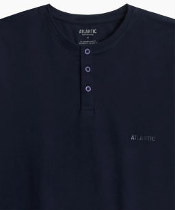 ATLANTIC NMP-380 Пижама мужская Solid Check темно-синий + серый  фото 4