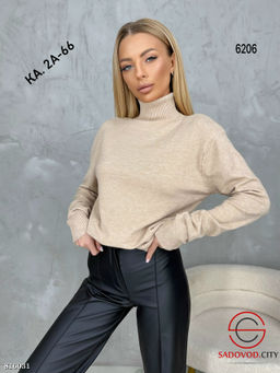 Водолазка женская однотонная