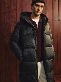 Длинный пуховик с водоотталкивающим эффектом / Zarina