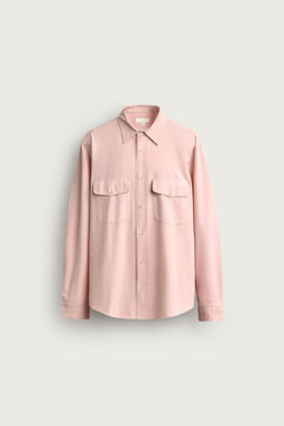 CAMISA RELAXED FIT BOLSILLOS / Rosa claro - Zara фото 7