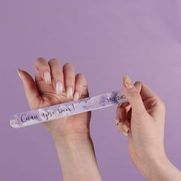 Цена за 3 шт. Пилка для ногтей «Сияй ярче всех!», прямая, 180/240 грит, 18 см, разноцветная