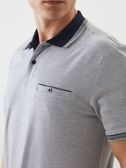 Polo Yaka Merserize G?r?n?ml? Erkek Ti??rt