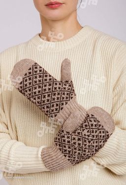 Шерстяные варежки (арт. 04177)