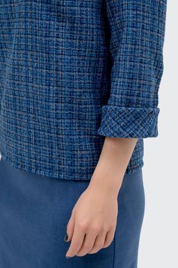 Жакет прямой синий - Odis фото 7