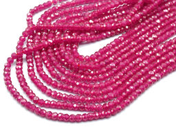 Бусины из рубина рондель гр.4*3мм, 39см, 130 бусин Радуга камня