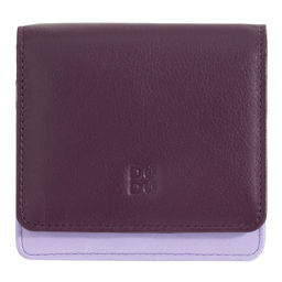 Итальянский кожаный кошелек DuDu серии Flores | темно-фиолетовый - Dudubags фото 2