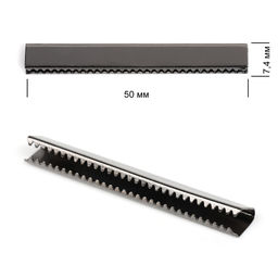 Наконечник-зажим для стропы металл TBY.1749 50х7,4мм цв.2 черный никель уп.20шт.