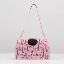 Сумка-переноска каркасная Жирафы, размер M, 40 х 21 х 27 см - Пижон фото 2