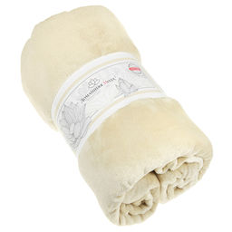 Плед/покрывало 100х150см Песчаное облако, велсофт Virginia гладкокрашенный, полиэстер 100%, плотность 260г/м2, упаковка: 16х33см пояс бумажный, Домашняя мода (Россия) фото 3