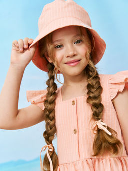 Панама хлопковая Персик - Bungly фото 5