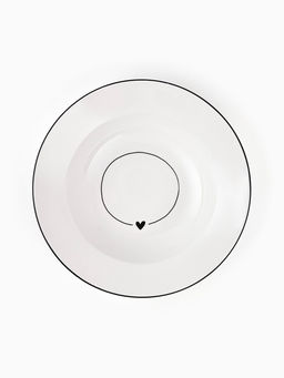 Тарелка суповая керамическая С любовью, d=22.4 см, ручная работа