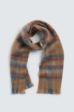 BRUSHED CHECK SCARF - Zara фото 2